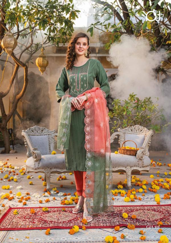 Wanna Gia 101 Fancy Wear Plus Size Kurti Collection